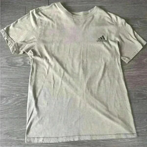 Adidas Performance Athletic Tee Shirt Tan Medium